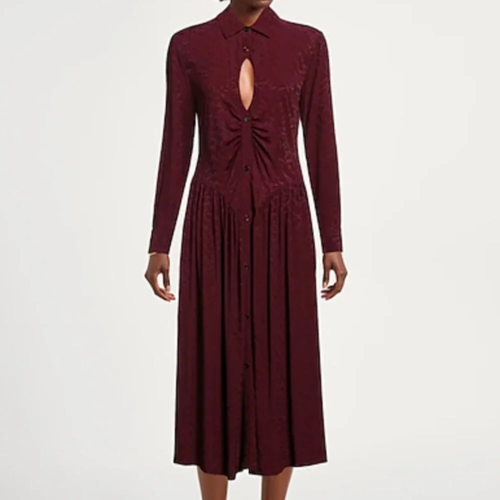 open lace back dress Pinko Black Shirt Dress
